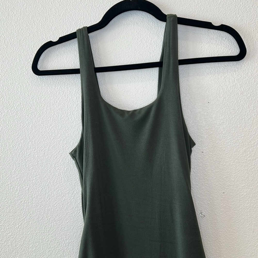 Good American Olive Midi Dress Medium/2 - Picture 3 of 6